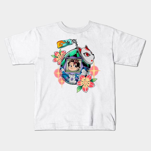 tanjiro Kids T-Shirt by primemoment